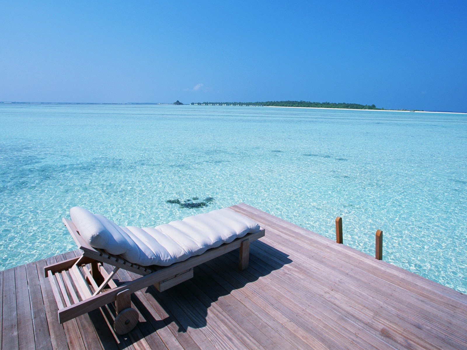 Malediven Wasser und blauer Himmel #13 - 1600x1200