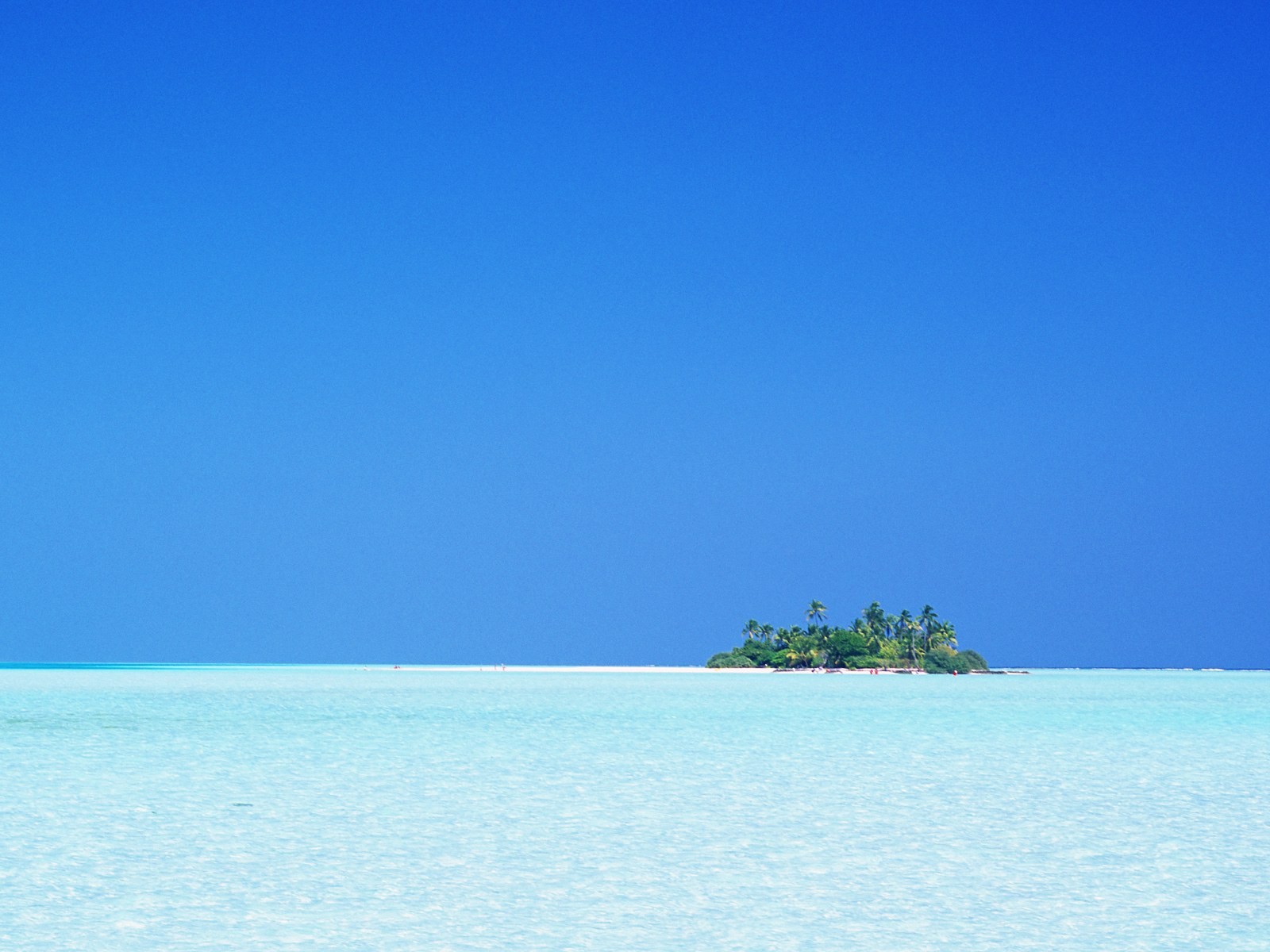 Malediven Wasser und blauer Himmel #21 - 1600x1200