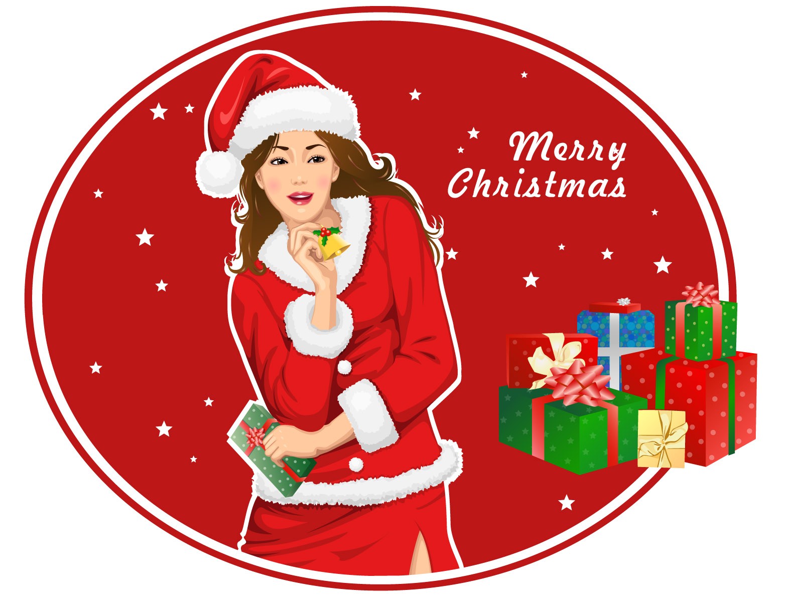 Christmas Wallpaper illustration MM #3 - 1600x1200