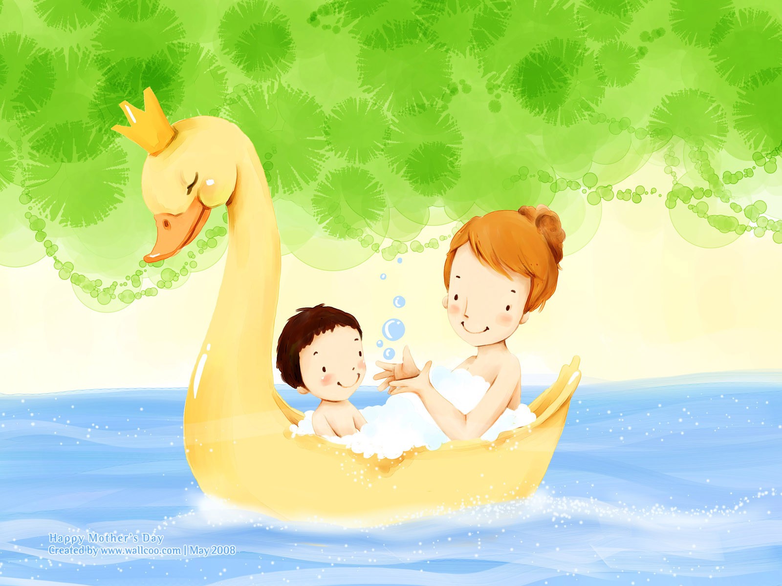 Mother's Day Thema des südkoreanischen Illustrator Tapete #9 - 1600x1200