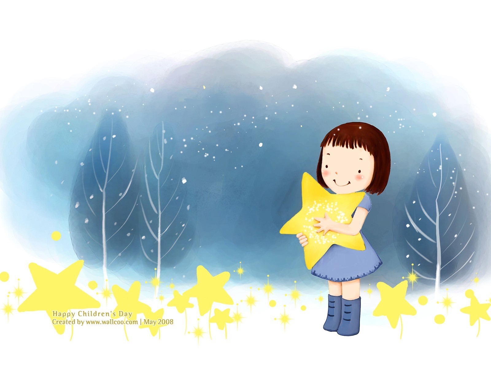 Lovely Children's Day wallpaper illustrator #7 - 1600x1200