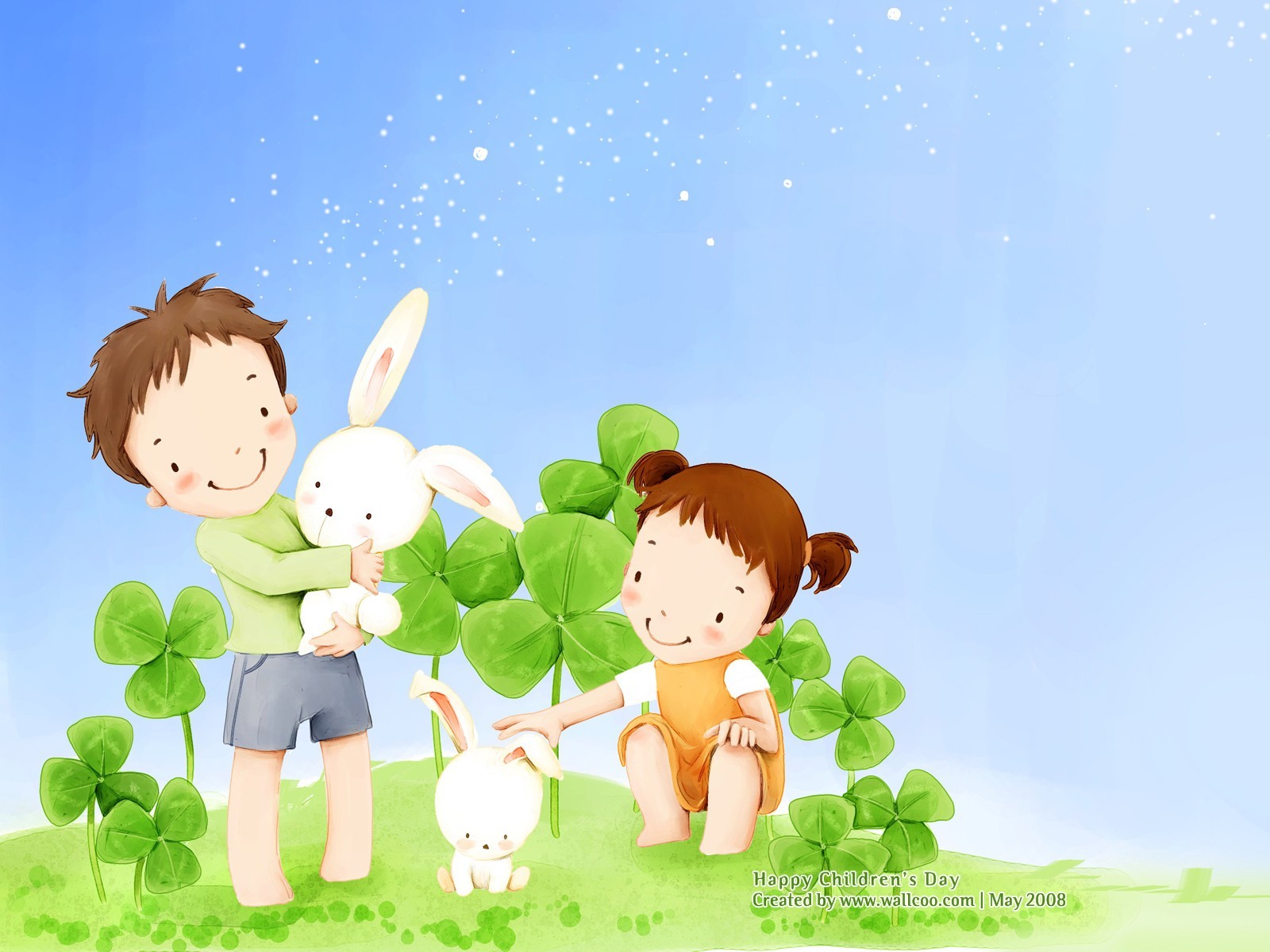 Lovely Children's Day wallpaper illustrator #18 - 1600x1200