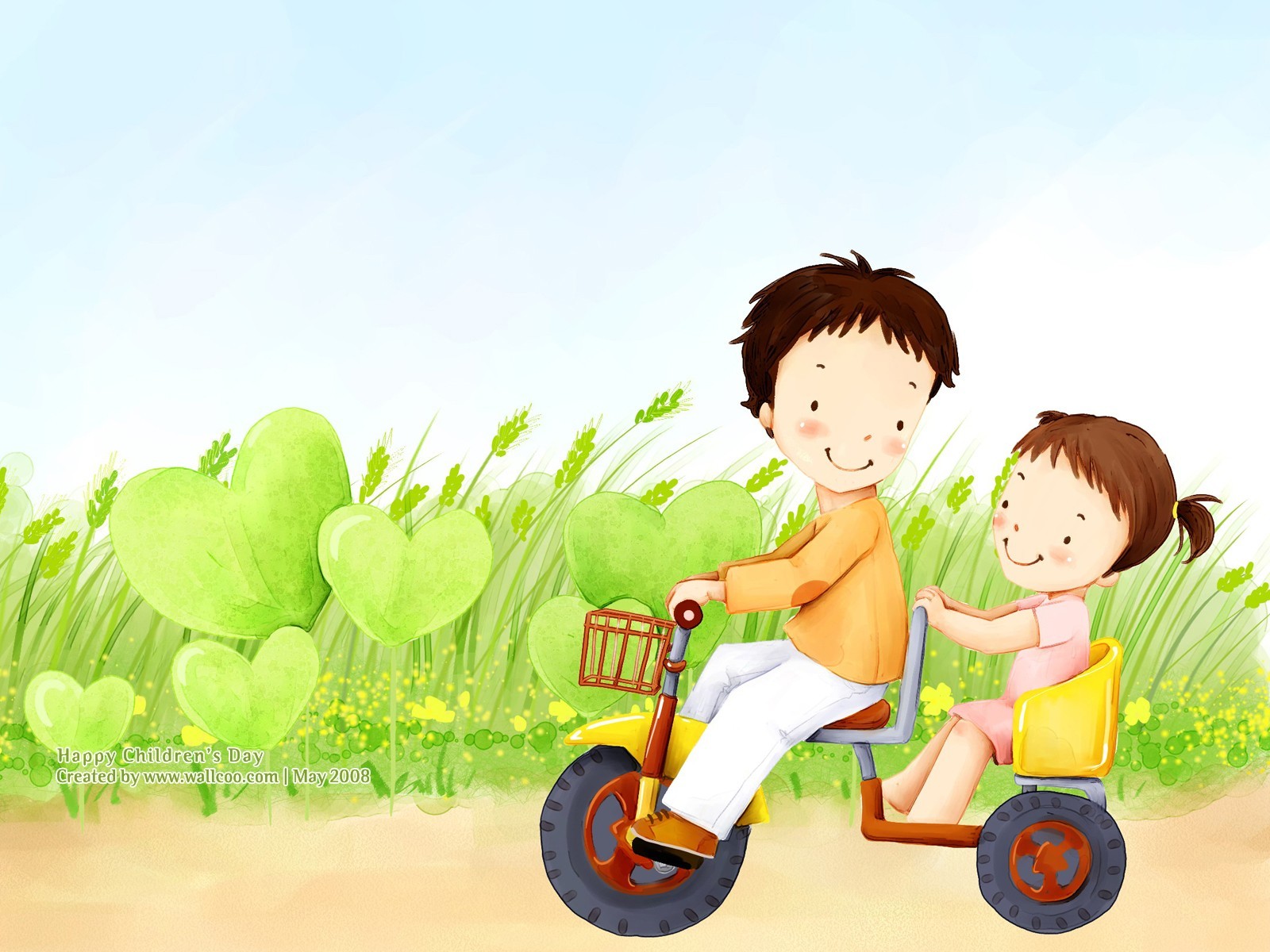 Lovely Children's Day wallpaper illustrator #26 - 1600x1200