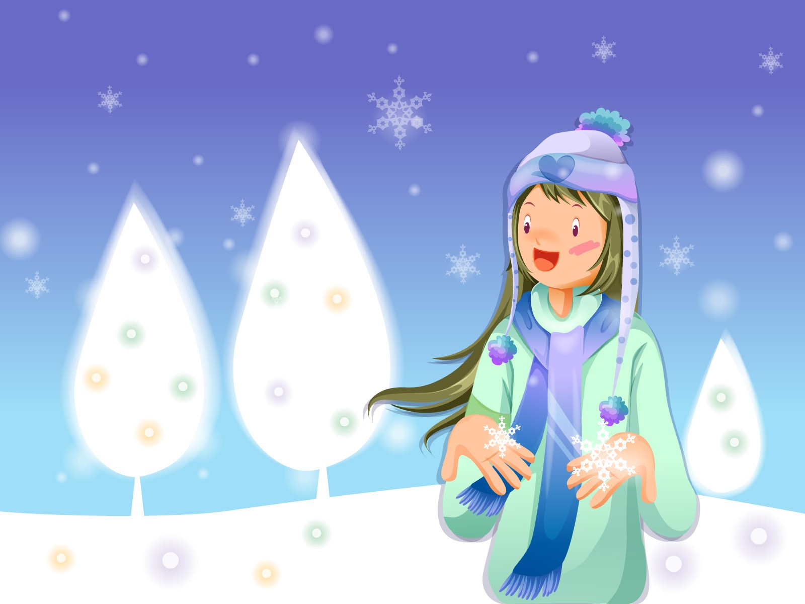 Christmas Winter Wallpaper chapter of Vector #17 - 1600x1200