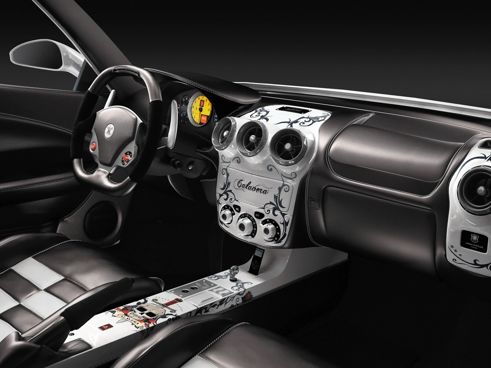 Ferrari F430 Skull White Fonds d'écran #17 - 1600x1200