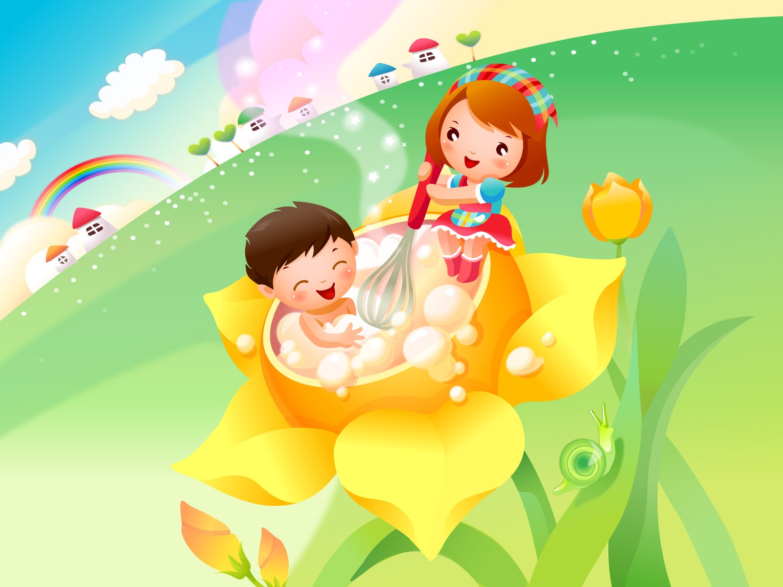 Childhood Dreams Cartoon Tapete Alben #3 - 1600x1200