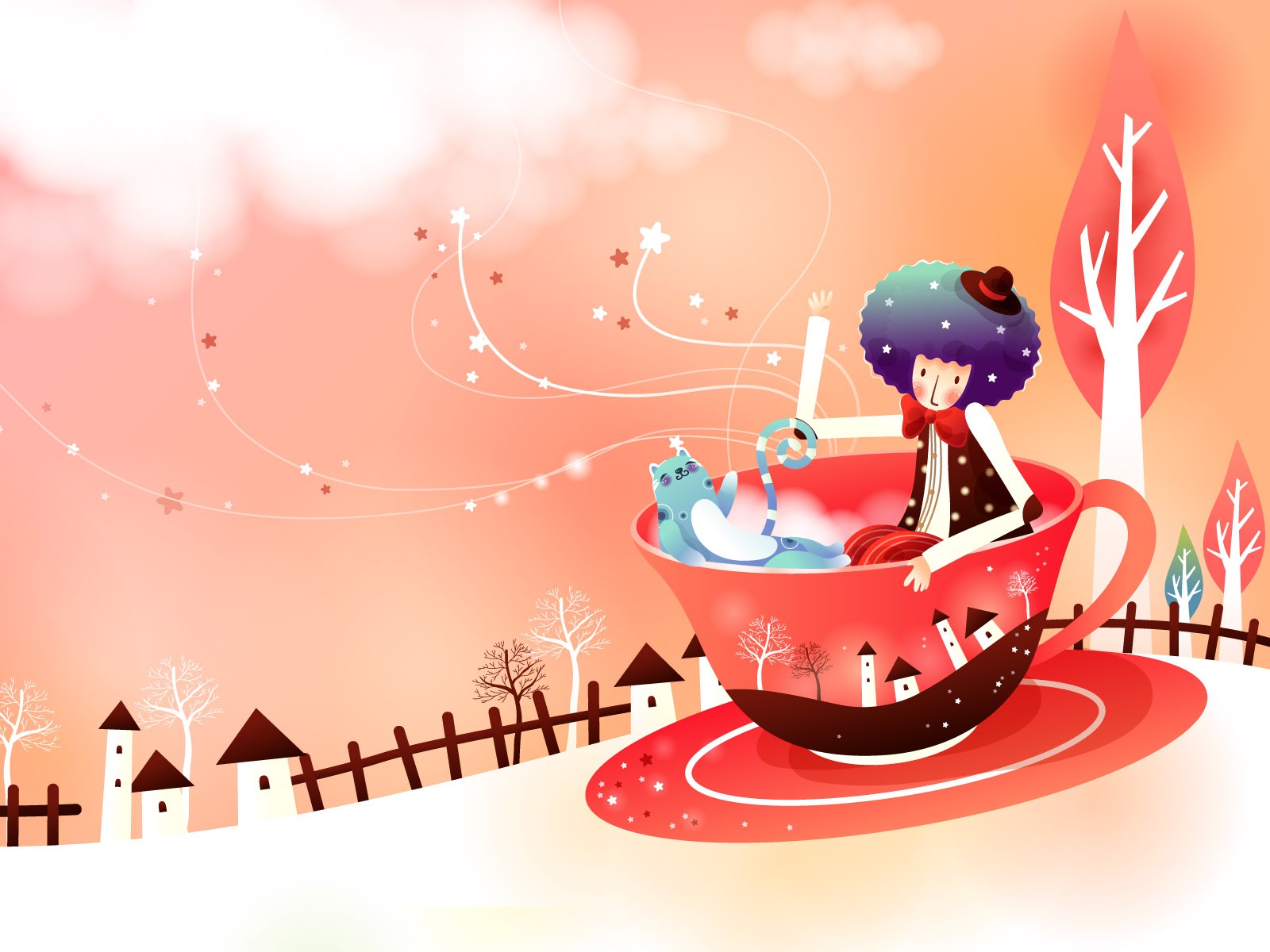 夢幻童話 卡通壁紙 #39 - 1600x1200