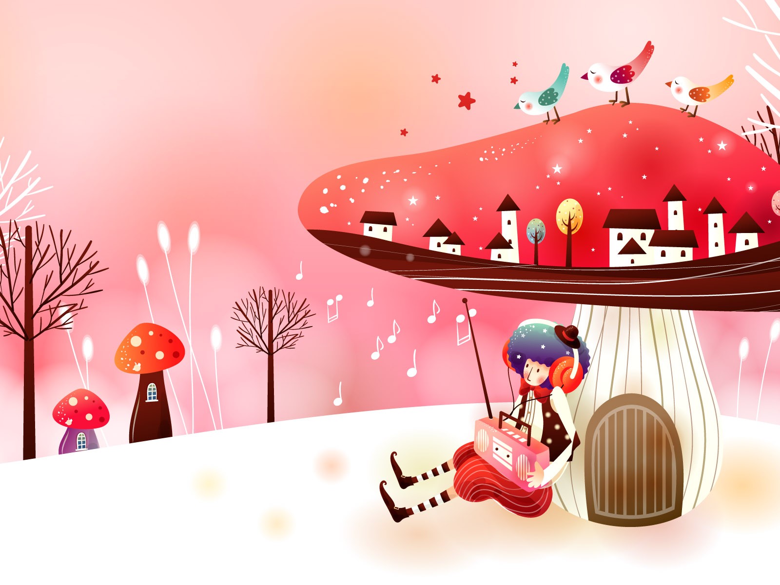 夢幻童話 卡通壁紙 #1 - 1600x1200