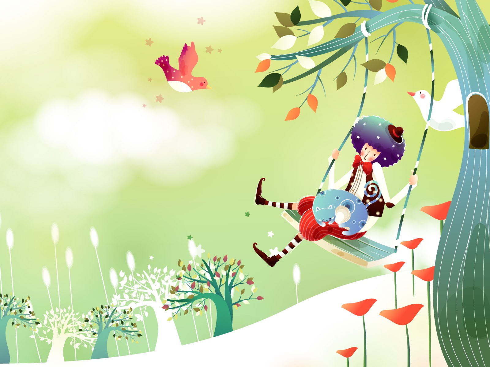 夢幻童話 卡通壁紙 #2 - 1600x1200