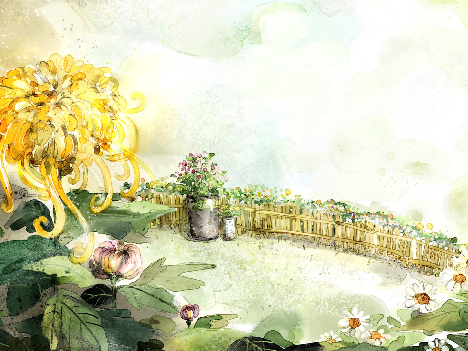 卡通夢幻風光壁紙 #26 - 1600x1200