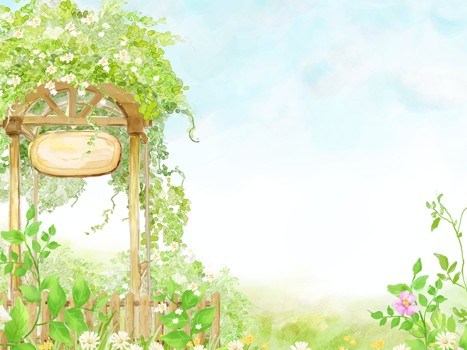 卡通夢幻風光壁紙 #38 - 1600x1200