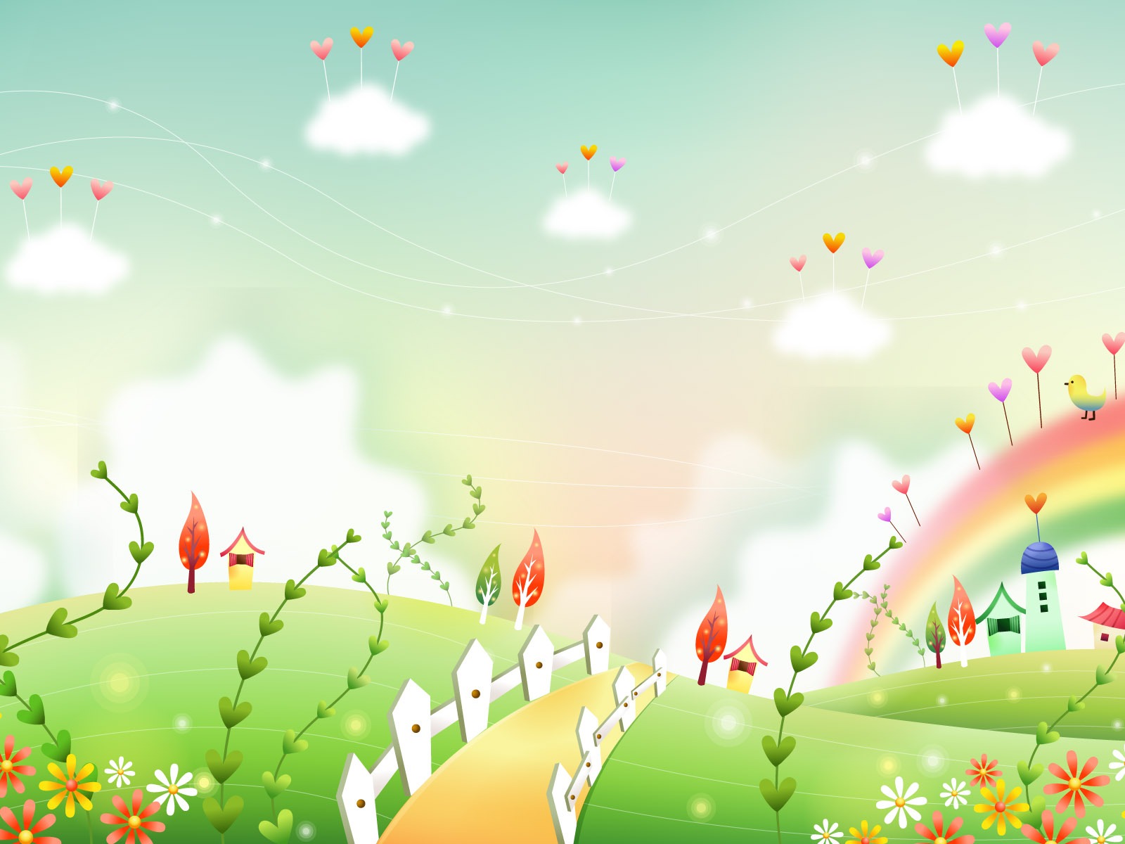 卡通夢幻風光壁紙 #4 - 1600x1200