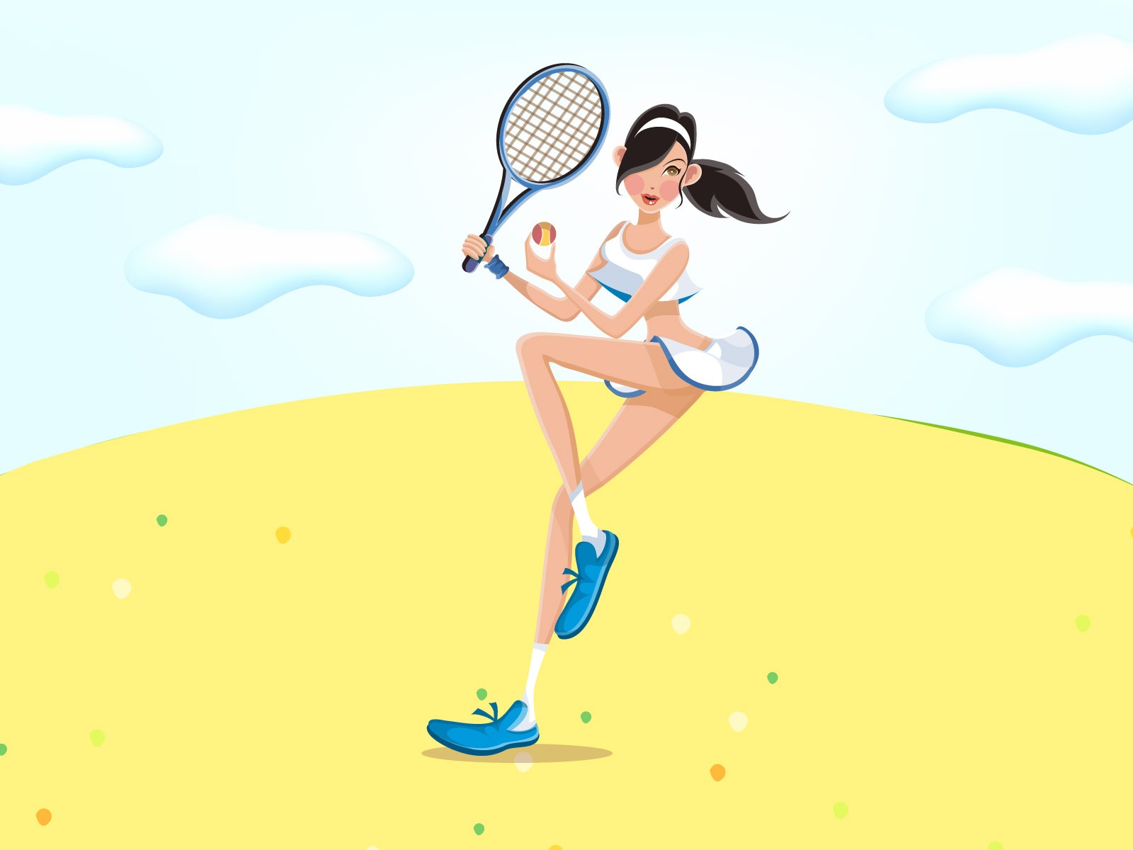 volný čas Vektorové žen sportovní wallpaper #9 - 1600x1200