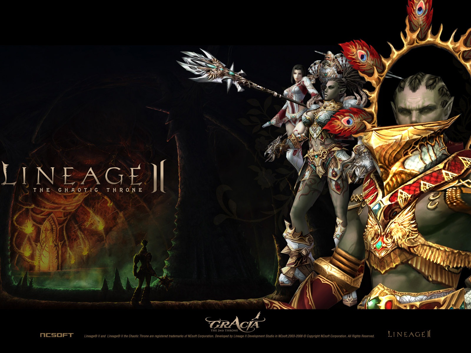 LINEAGE Ⅱ 遊戲造型 高清壁紙 #2 - 1600x1200