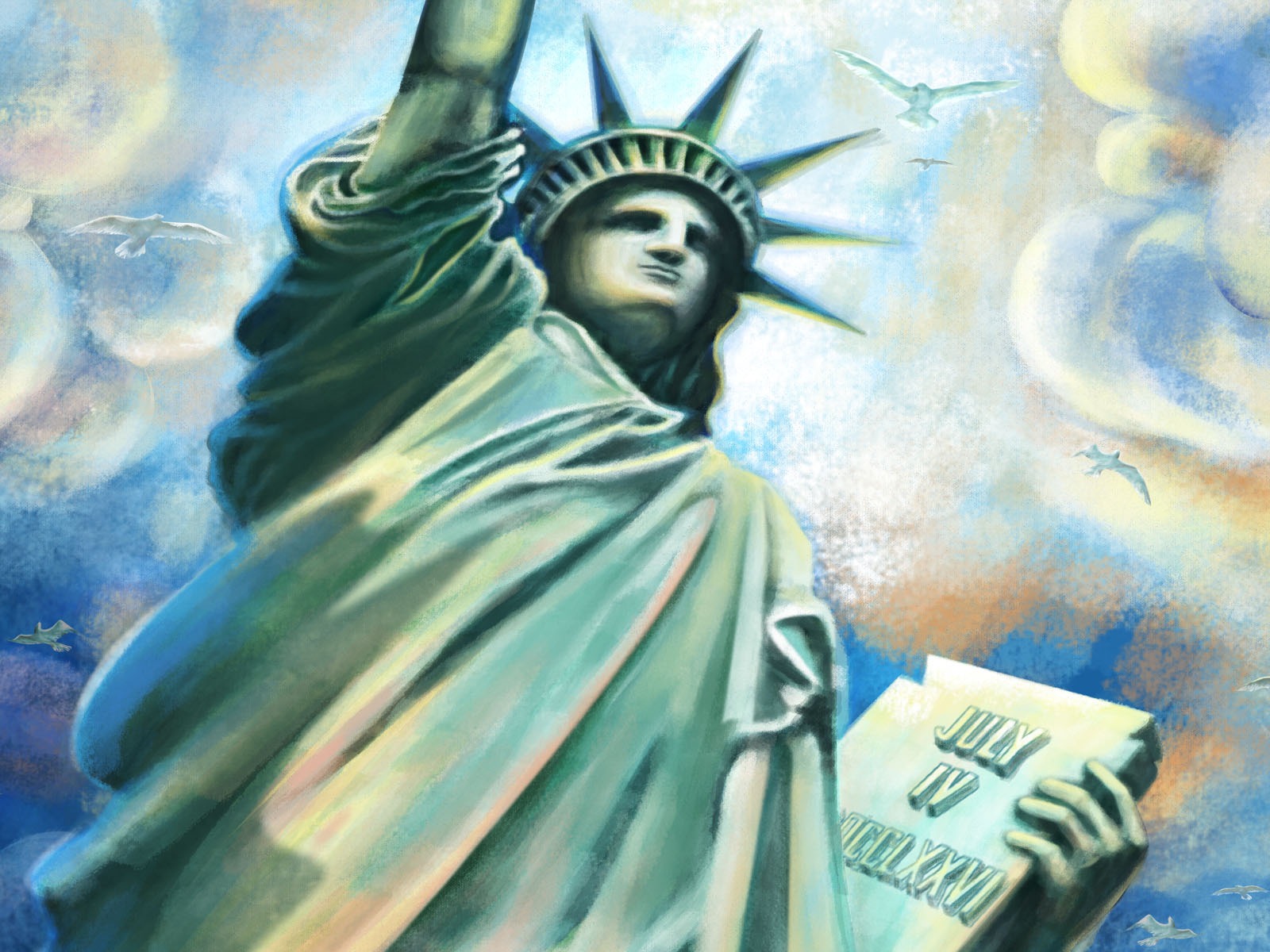 美国独立日主题壁纸3 - 1600x1200