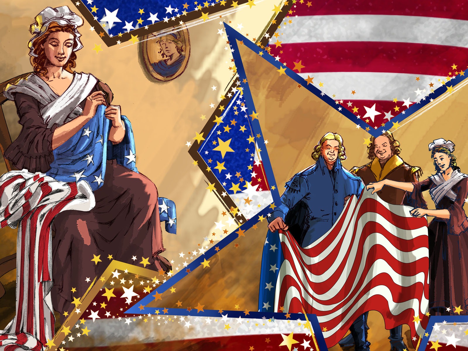 U.S. Independence Day theme wallpaper #10 - 1600x1200