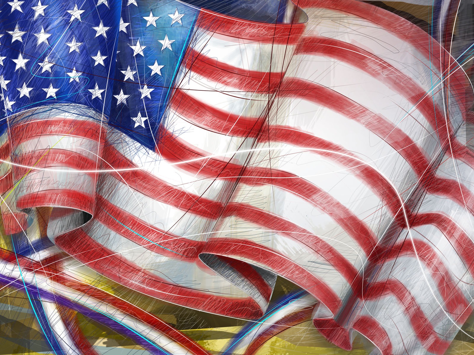 美国独立日主题壁纸17 - 1600x1200