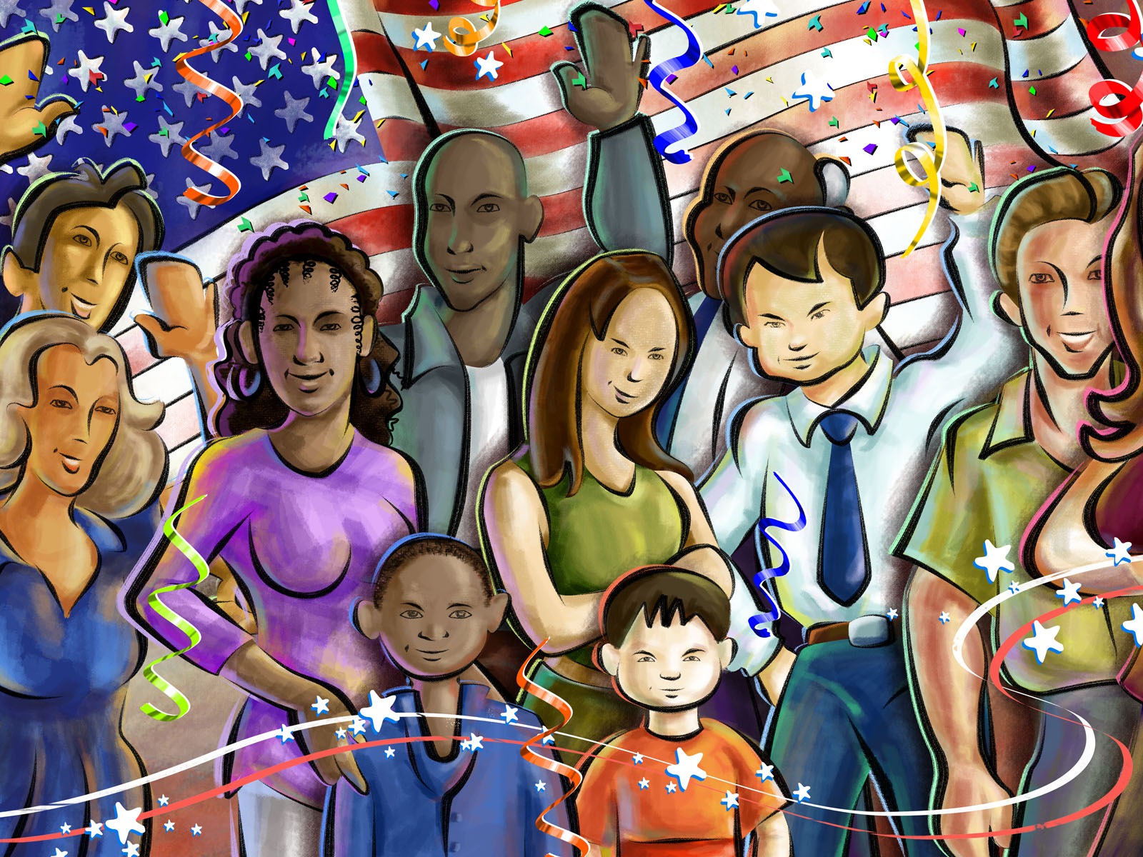 U. S. Independence Day Thema Tapete #40 - 1600x1200