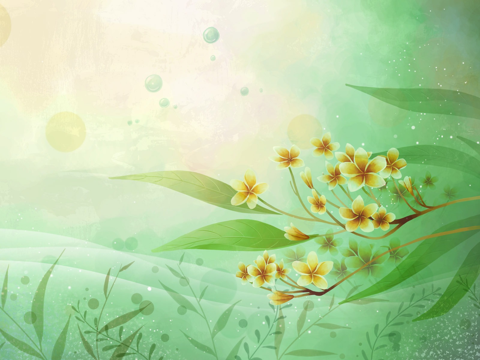 炫彩花卉合成壁紙 #24 - 1600x1200