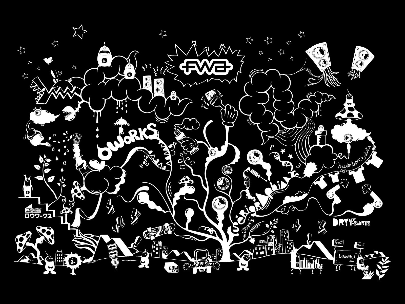 FWA黑色專輯壁紙 #15 - 1600x1200