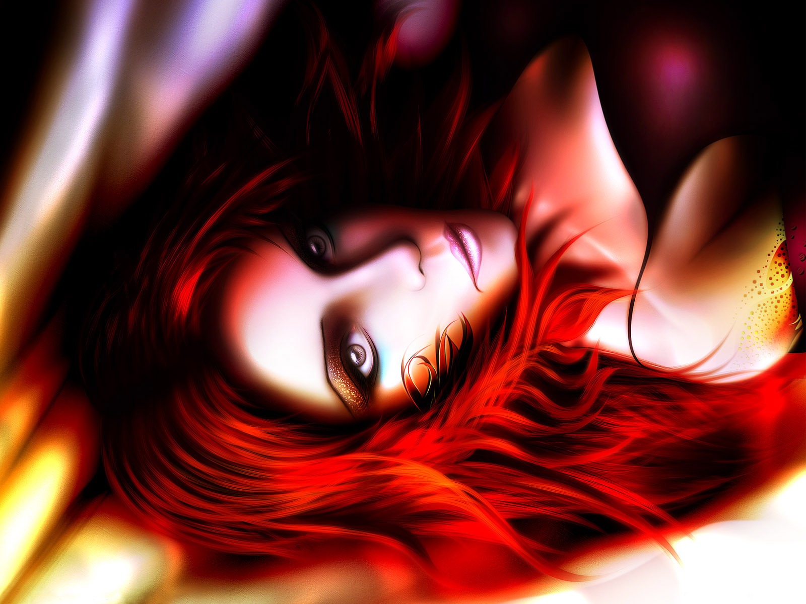 奇幻女性精美插畫壁紙 #1 - 1600x1200
