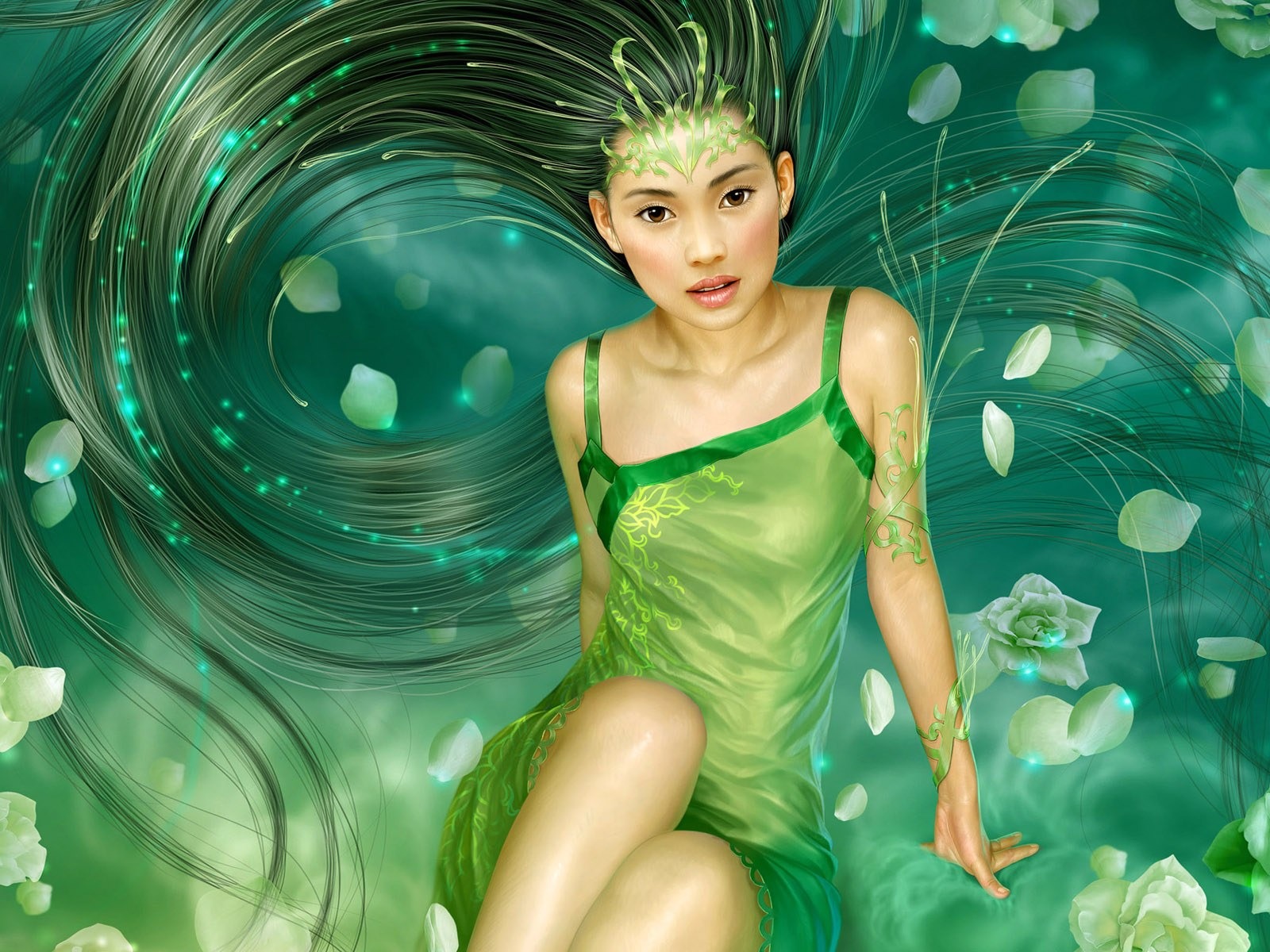 奇幻女性精美插畫壁紙 #10 - 1600x1200