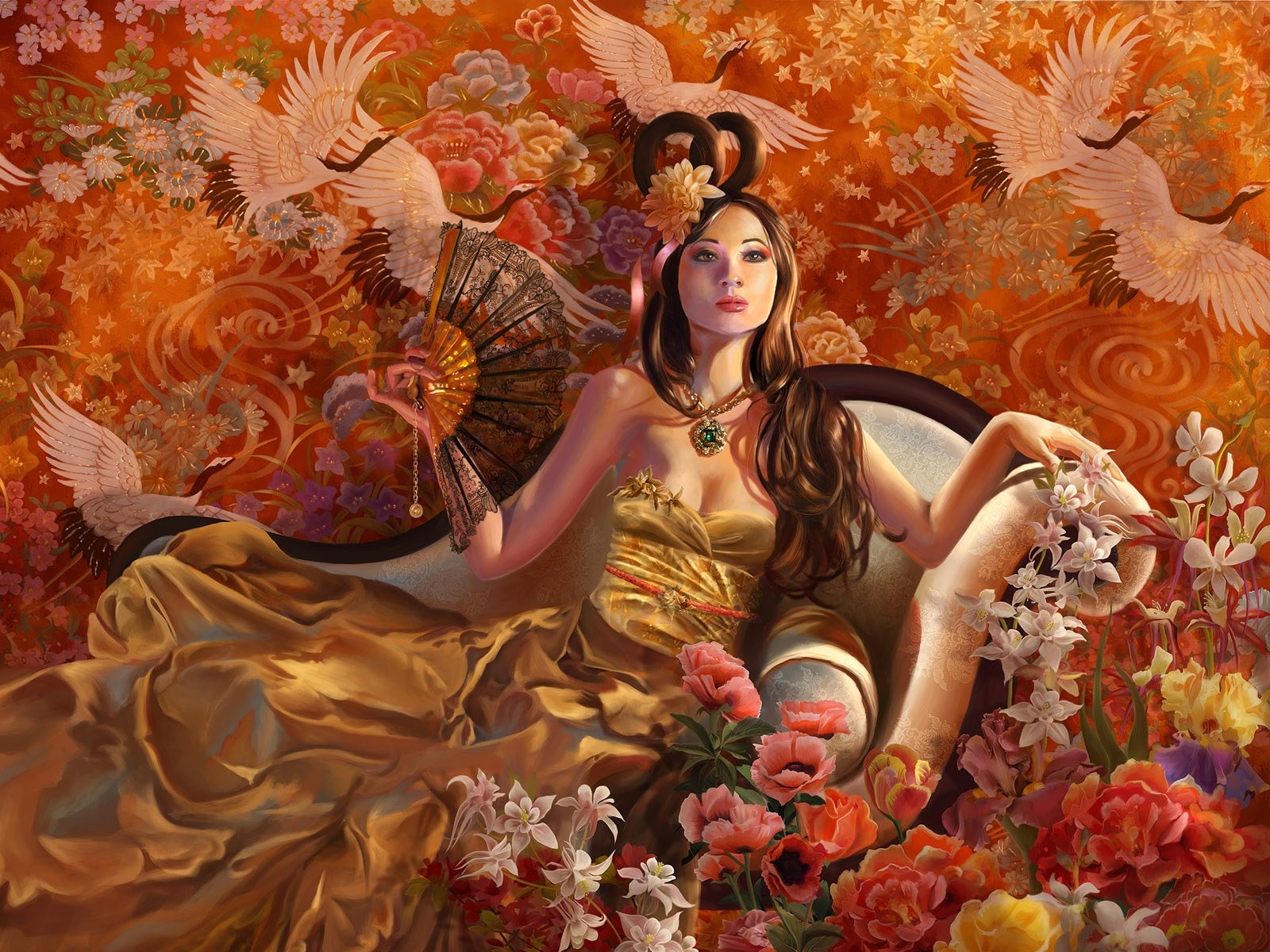 奇幻女性精美插畫壁紙 #23 - 1600x1200