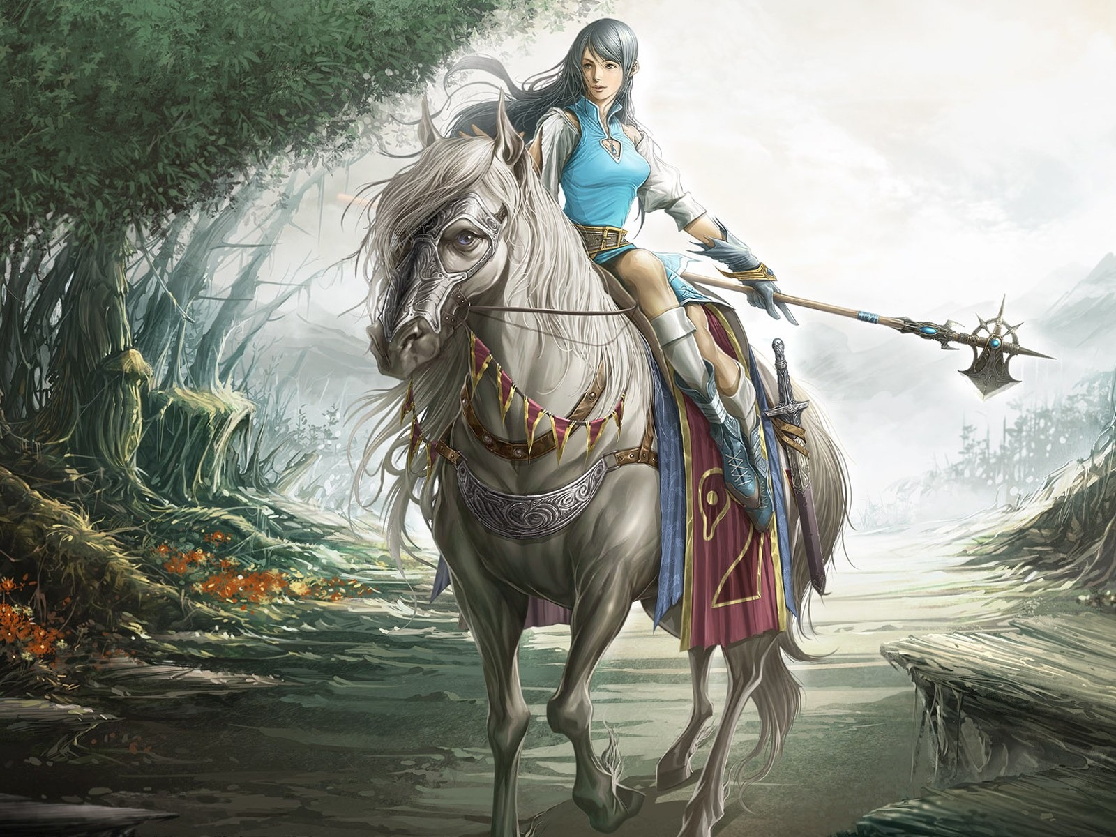 奇幻女性精美插畫壁紙 #34 - 1600x1200
