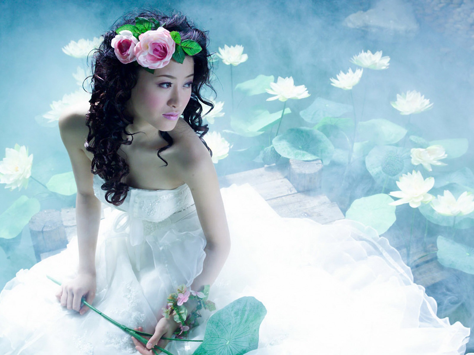 美女婚紗攝影壁紙 #30 - 1600x1200