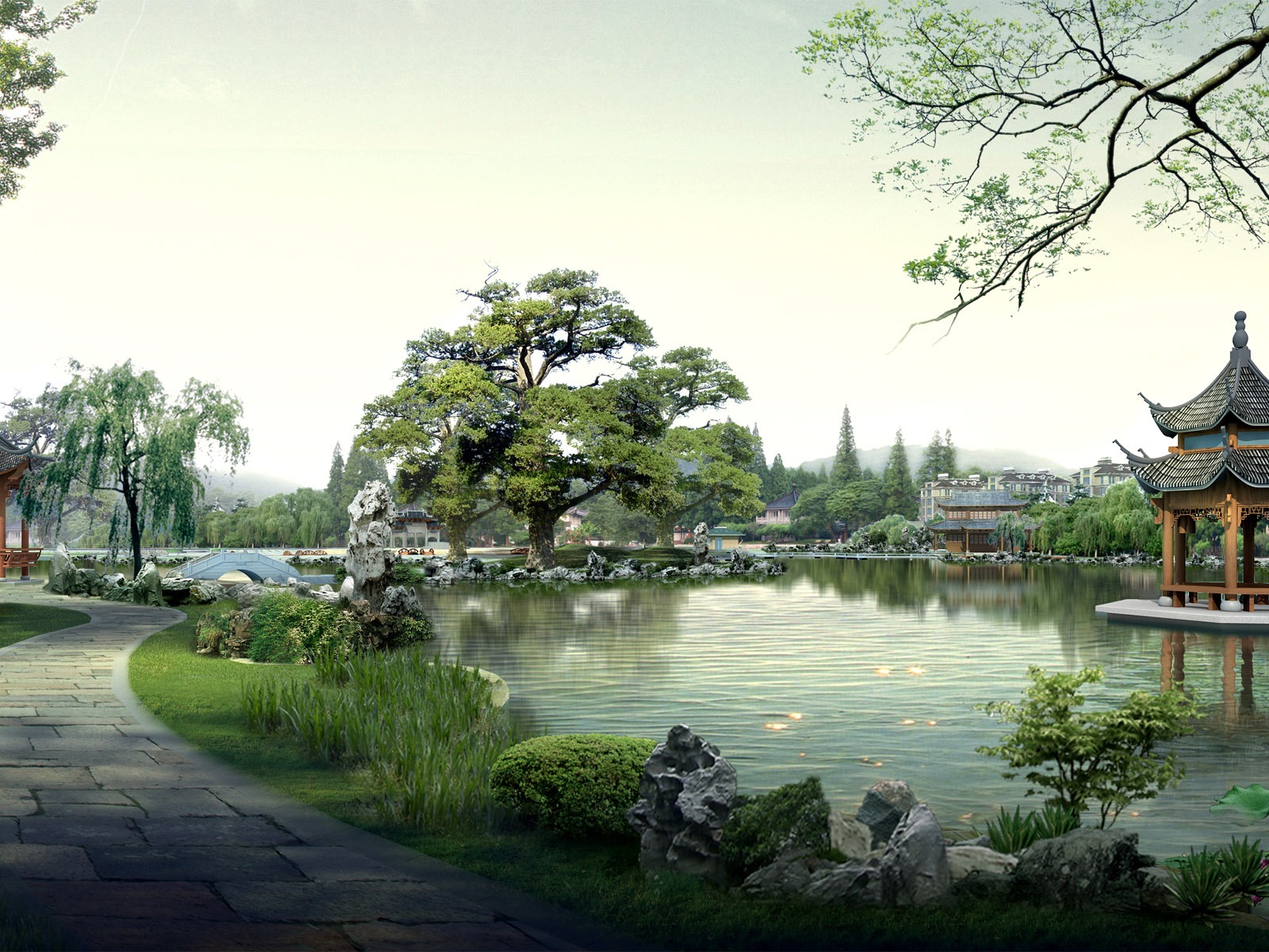 建築園林精美壁紙 #3 - 1600x1200