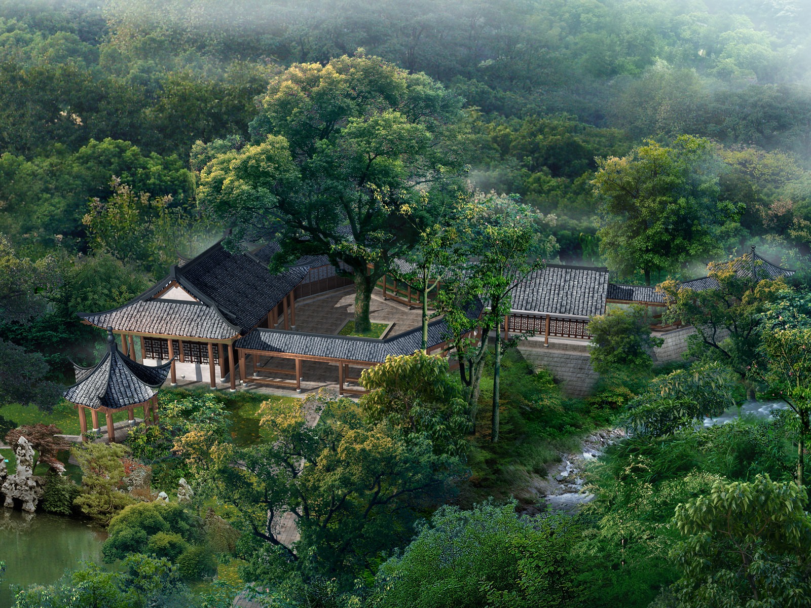 建築園林精美壁紙 #7 - 1600x1200