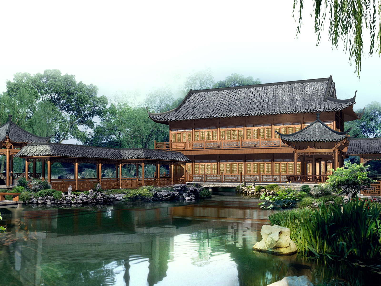 Exquisite architectural landscape wallpaper #14 - 1600x1200