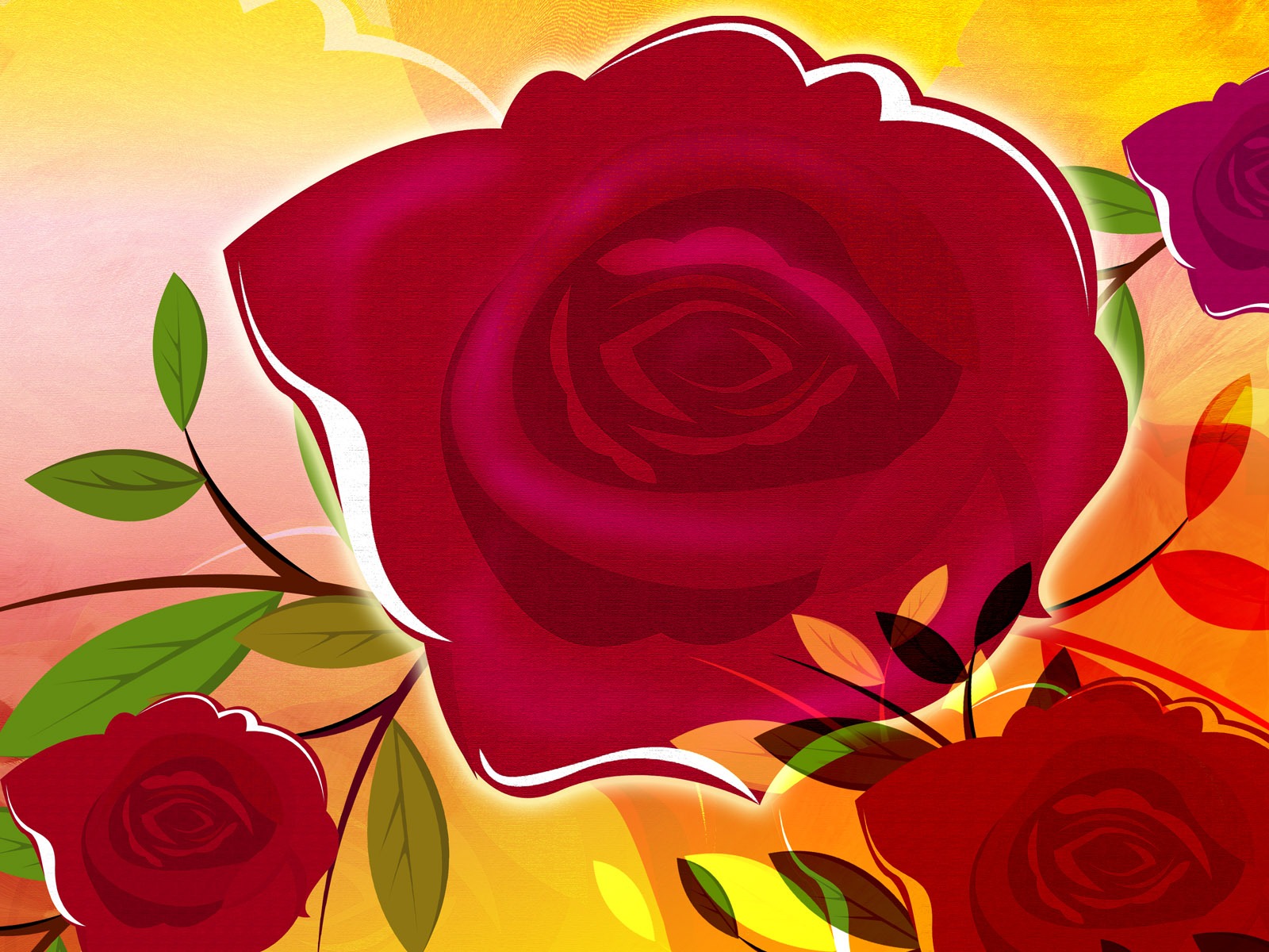 合成花卉 高清壁紙 #30 - 1600x1200