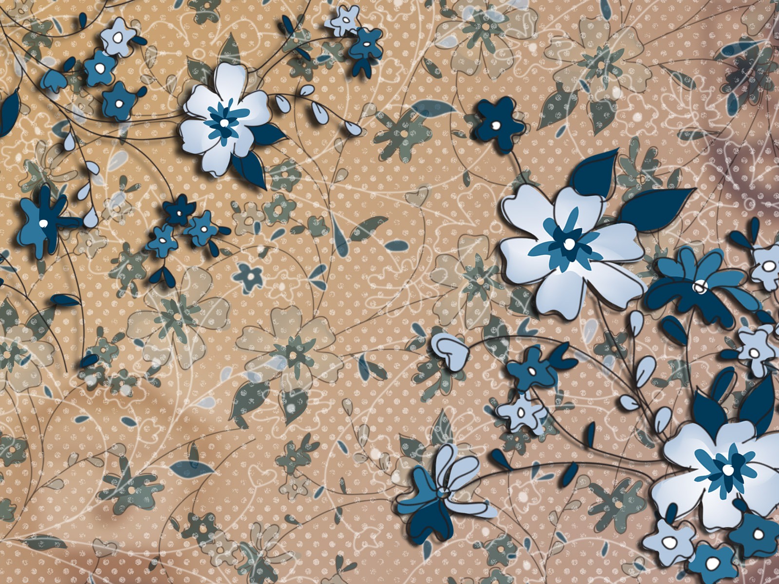 合成花卉 高清壁纸37 - 1600x1200