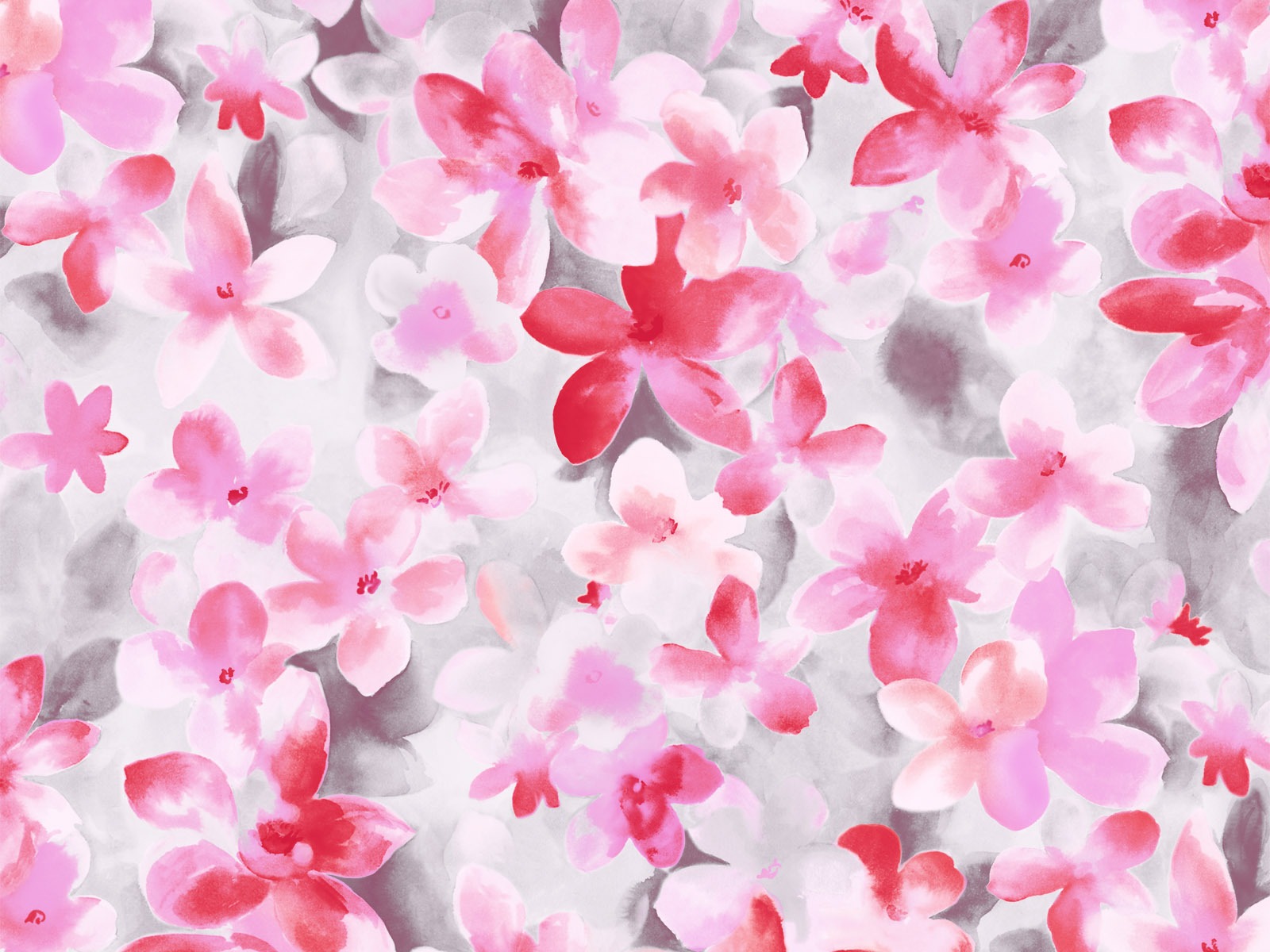 水墨花卉精美壁紙 #5 - 1600x1200