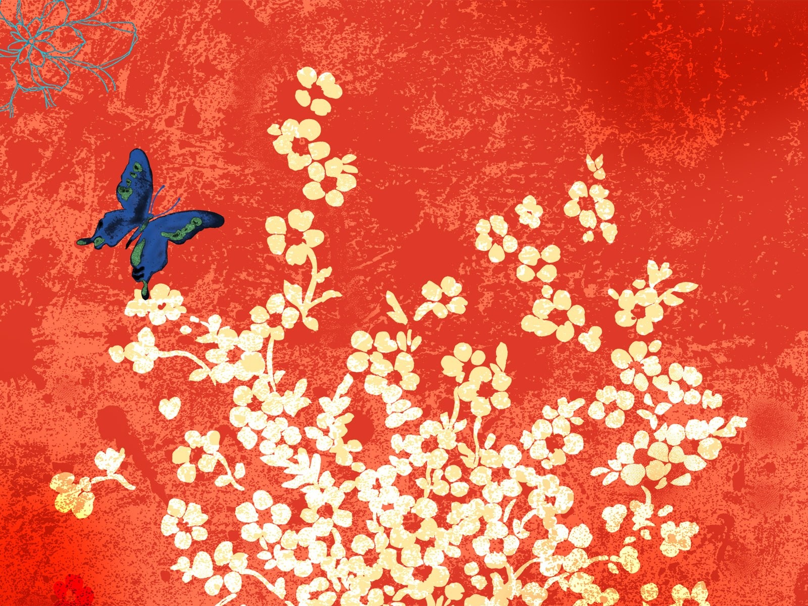 花卉圖案插畫設計壁紙 #23 - 1600x1200