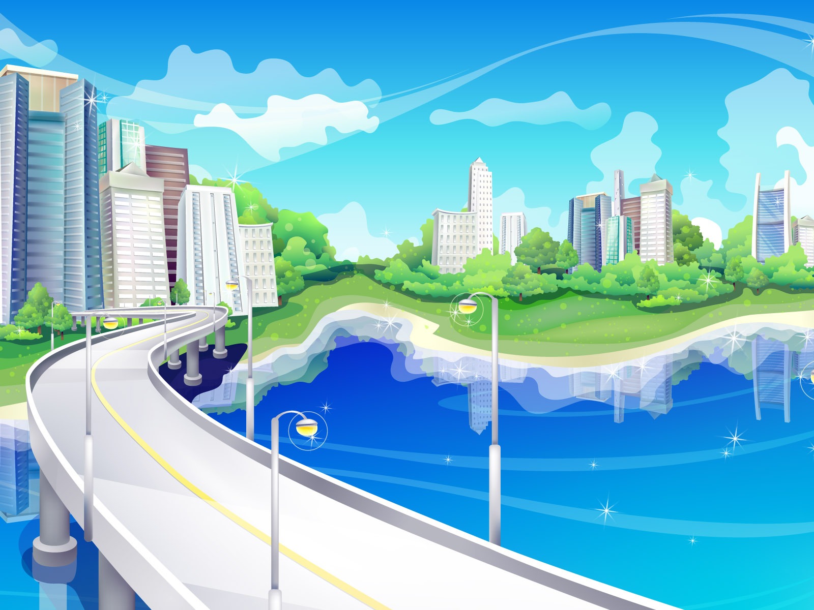 矢量風光合集壁紙(一) #3 - 1600x1200