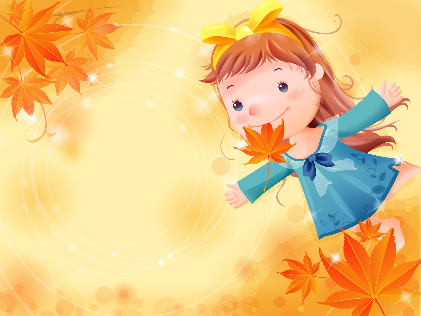 Vector happy childhood Wallpaper (1) #9 - 1600x1200