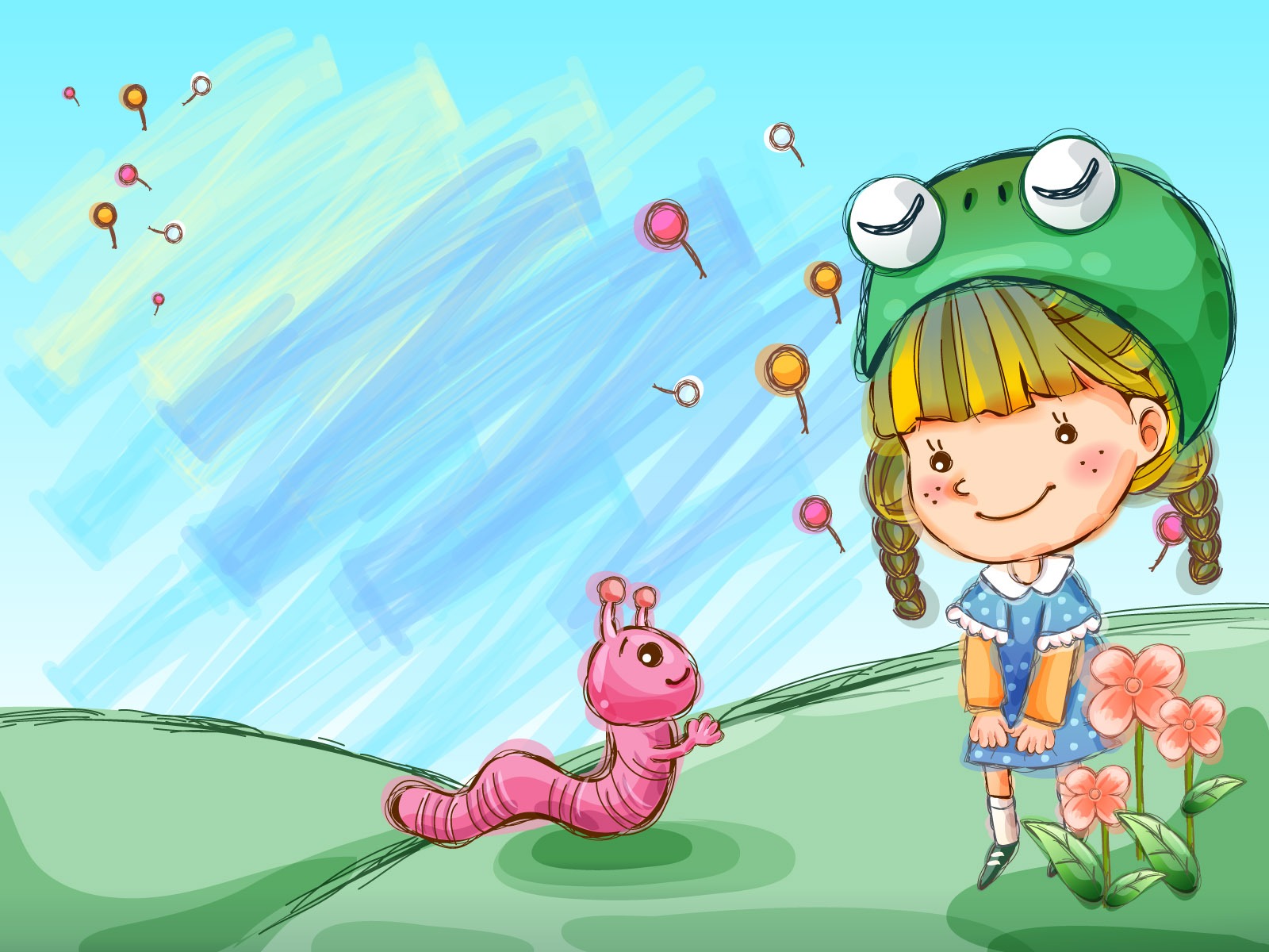 Vector children's Happy Wallpaper (1) #5 - 1600x1200