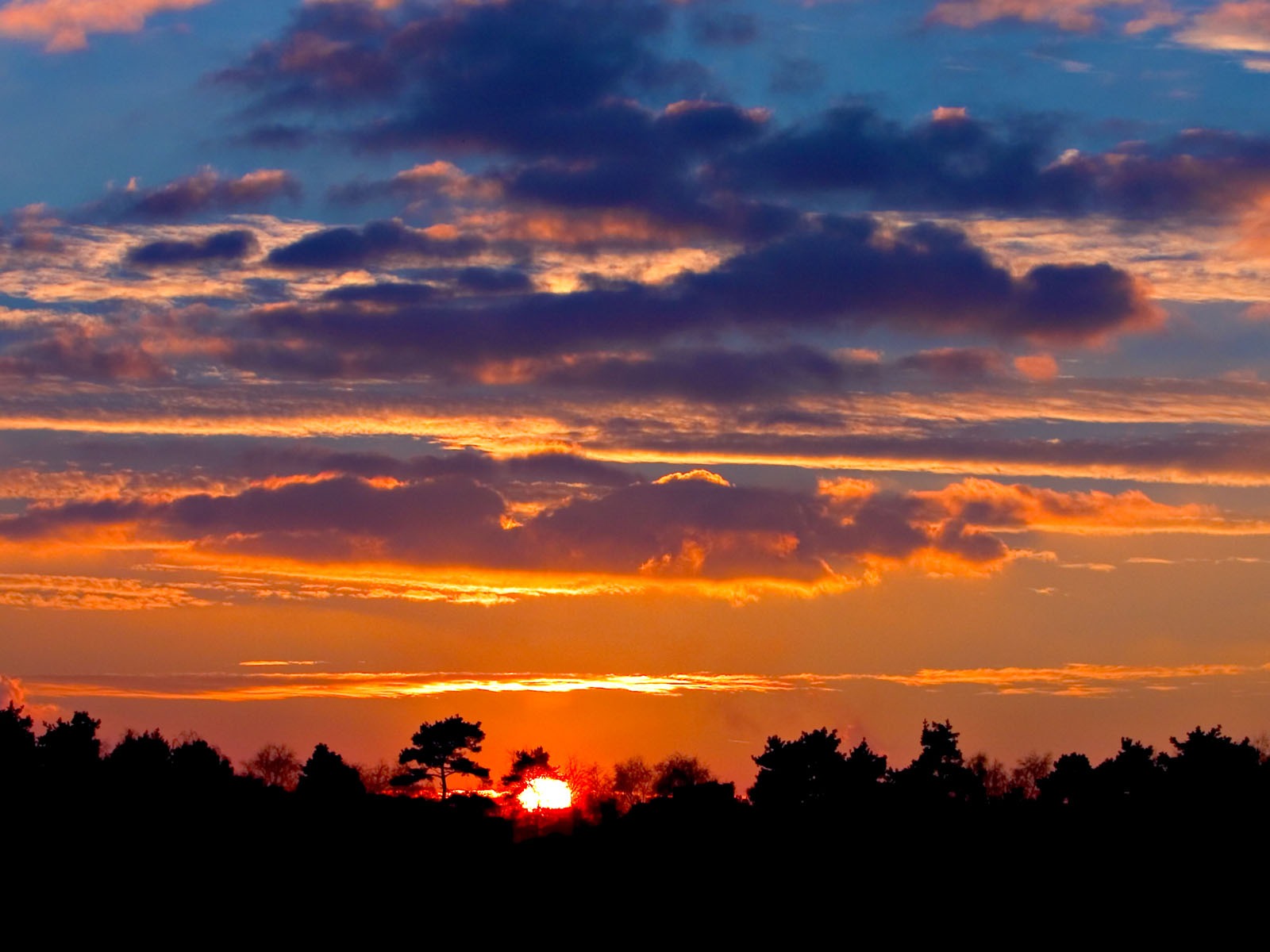 Glow du coucher du soleil HD Wallpaper exquise (1) #40 - 1600x1200