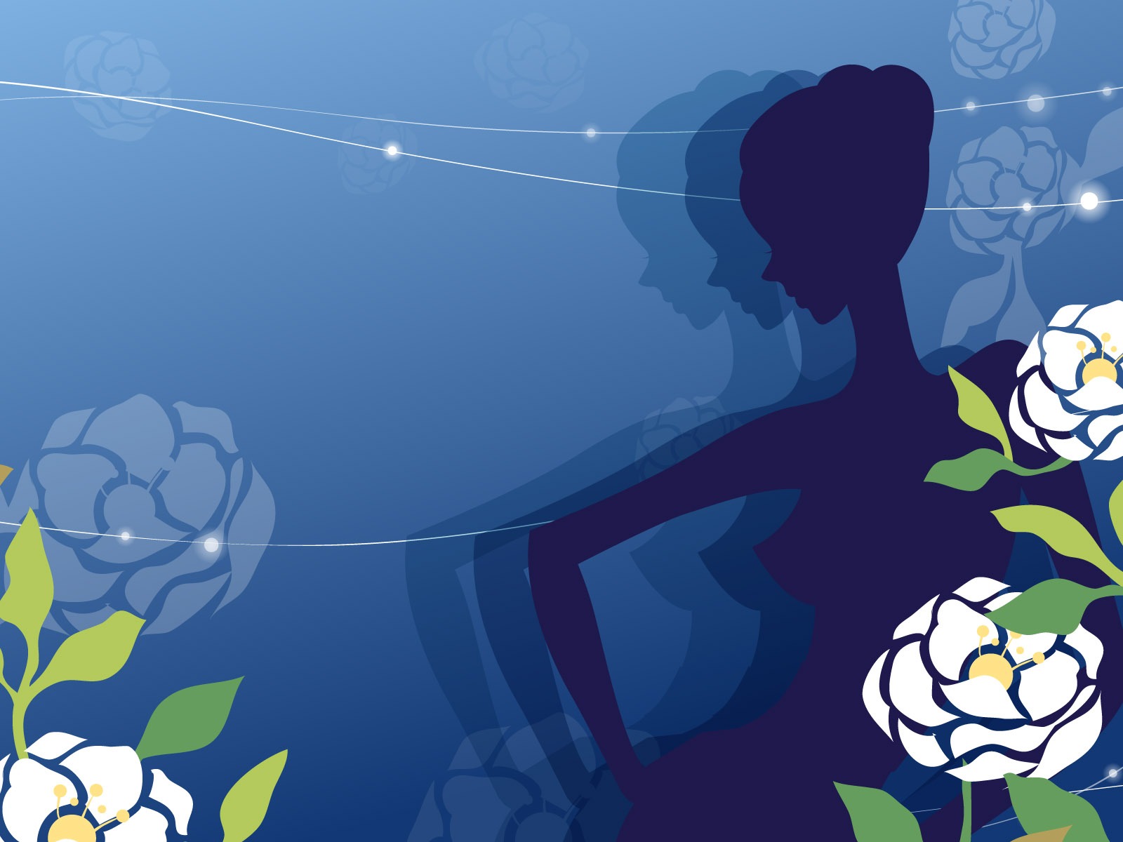 矢量女人花壁紙專輯(三) #4 - 1600x1200
