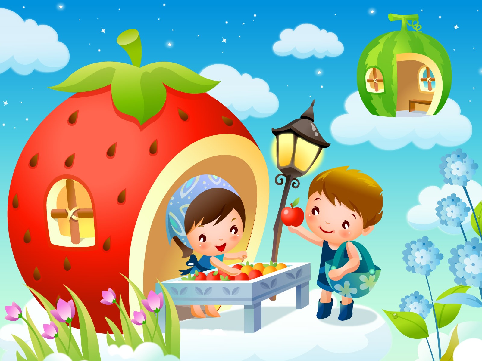 Childhood Dreams Cartoon Wallpaper (1) #6 - 1600x1200