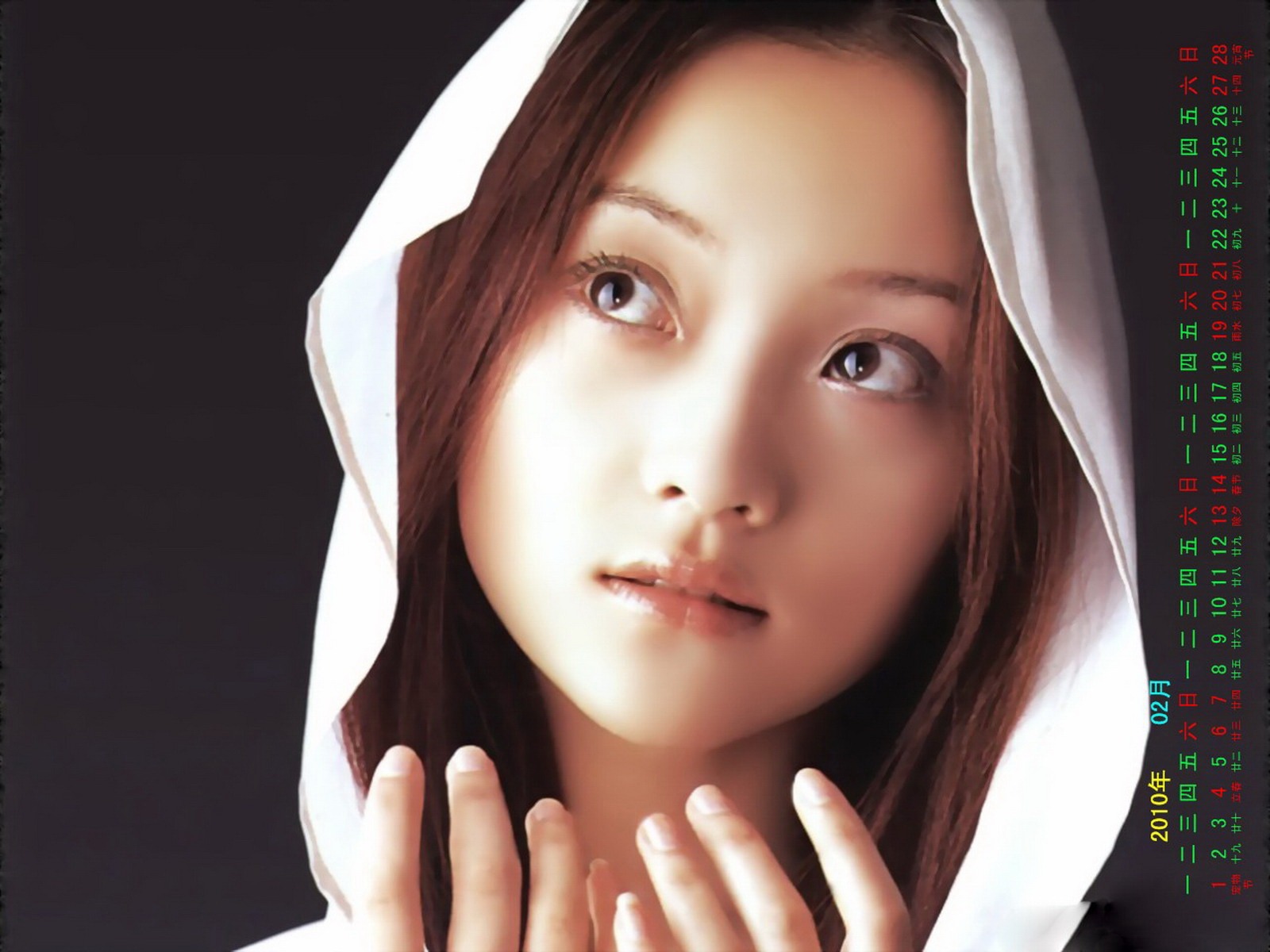2010年2月明星日曆壁紙 #17 - 1600x1200