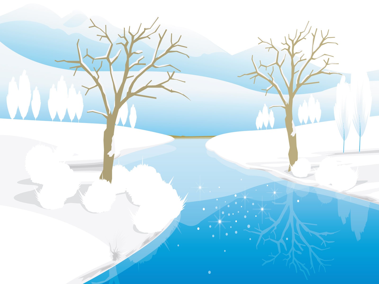 Vector Winter Wallpaper #13 - 1600x1200