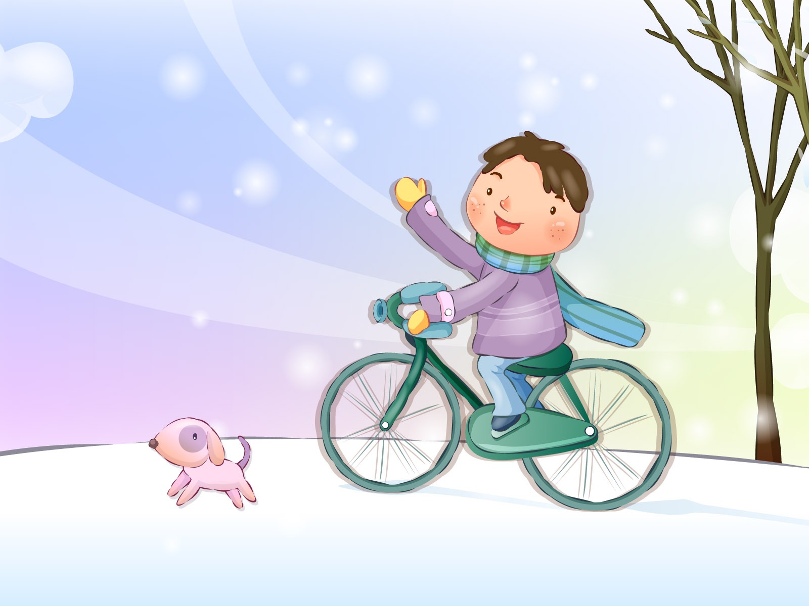 Vector children's Happy Wallpaper (4) #9 - 1600x1200