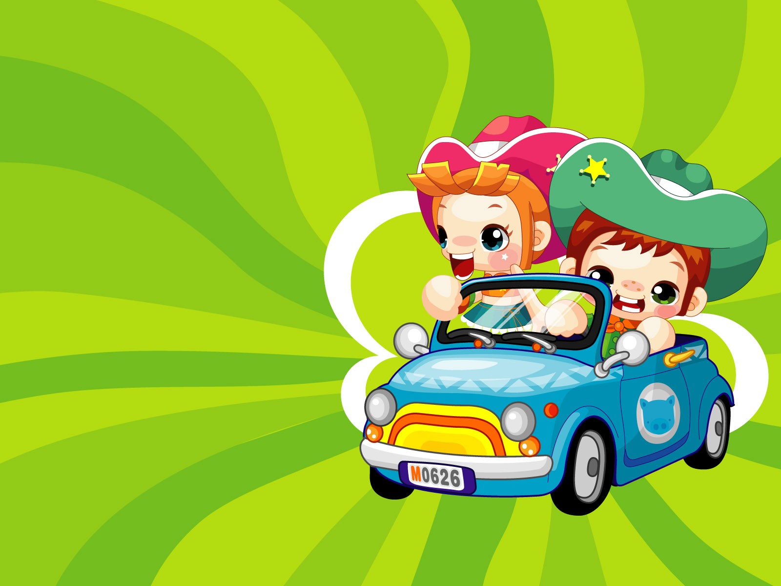 Vector Cartoon Child Wallpaper (1) #8 - 1600x1200