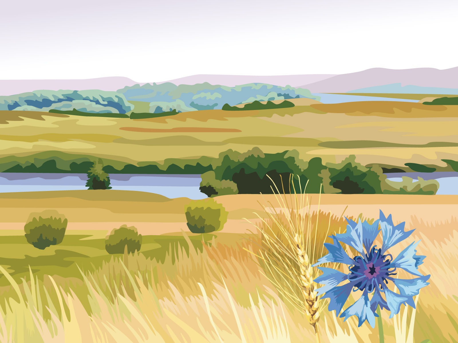 Fonds d'écran paysages Vector (1) #4 - 1600x1200