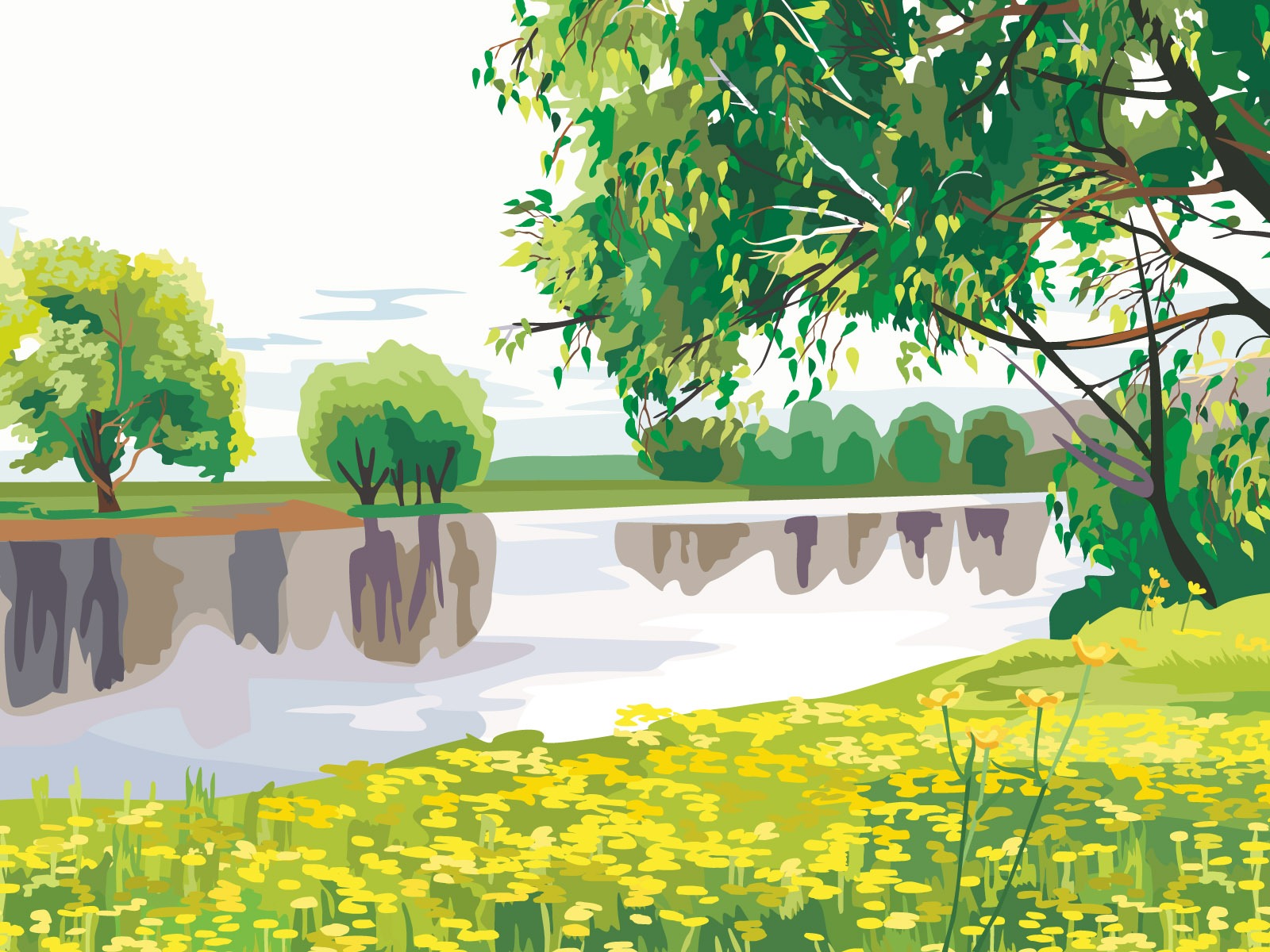 Vector Scenery Bilder (2) #1 - 1600x1200