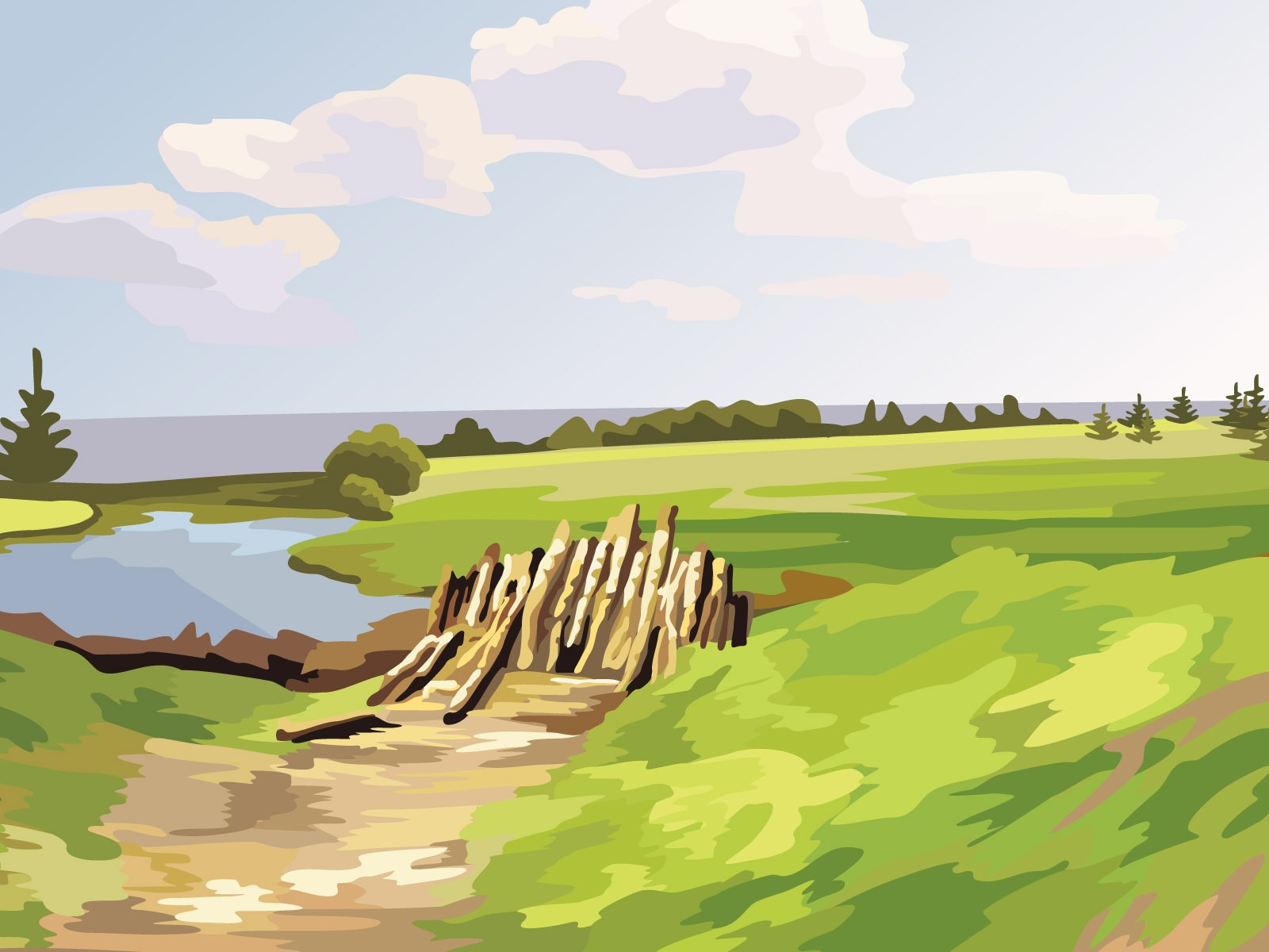 Vector Scenery Bilder (2) #11 - 1600x1200