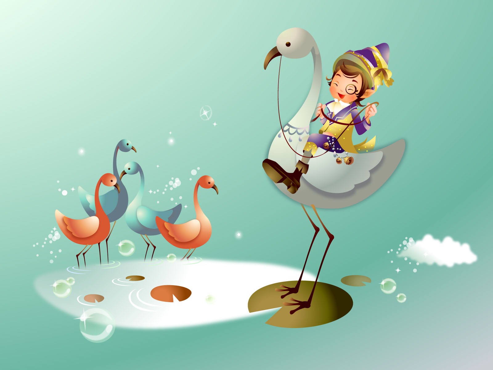 Fairy Tales Vector Wallpaper (2) #7 - 1600x1200